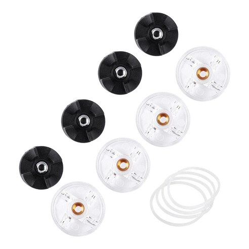 AFBEST 매직 블렌더 250W MB100 블레이드 기어 및 고무 씰 링에 맞는 교체 액세서리 기본, 블랙&투명