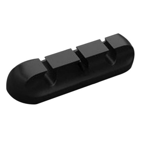 PC 전원을 위한 3개의 5개의 7개의 구멍 케이블 클립 깔끔한 조직자 자동 접착, {"생활용품 향":"3 슬롯"}, {"사이즈":"설명"}, {"색상":"블랙"}