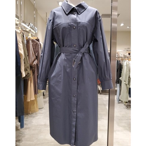 온앤온 온앤온 루즈핏 벨티드 면원피스 JW1AO537