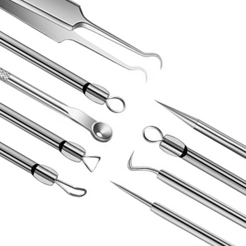 일원케어 피지 블랙헤드 압출기 제거기 9종 세트, 1세트