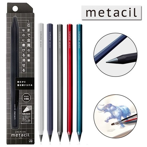 일본 선스타 문구 Metacil 메타실 전문가용 메탈 펜슬 무한 연필 - 만년필 | 쿠팡