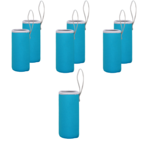 블럭마트 네오플랜 보온보냉 물병주머니 420ml, 블루, 7개