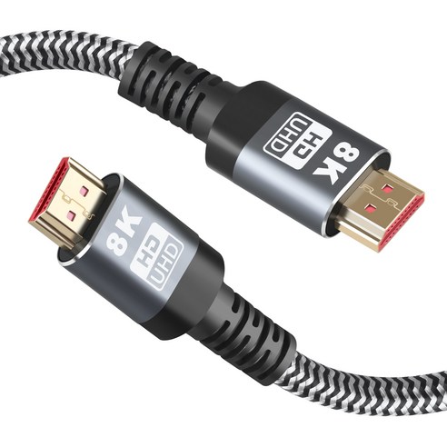 만듦 HDMI 2.1 UHD 8K 60Hz 케이블, 2개, 1.5m
