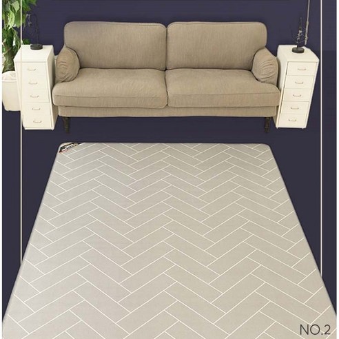 한일 헤링본 모노륨 중형 거실탄소매트 카페트 전기장판 온열매트