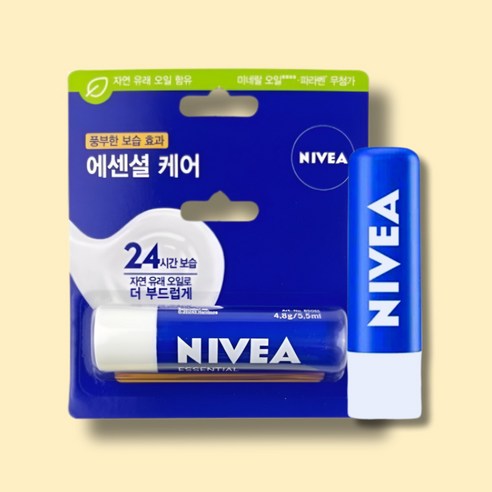 니베아 립케어 립밤, 4개, 4.8g