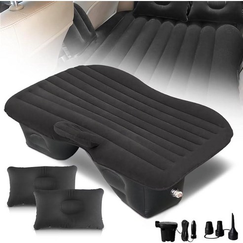 SUV Air Mattress Thickened and Double-Sided Flocking Travel Mattress Inflatable Car Mattress with El