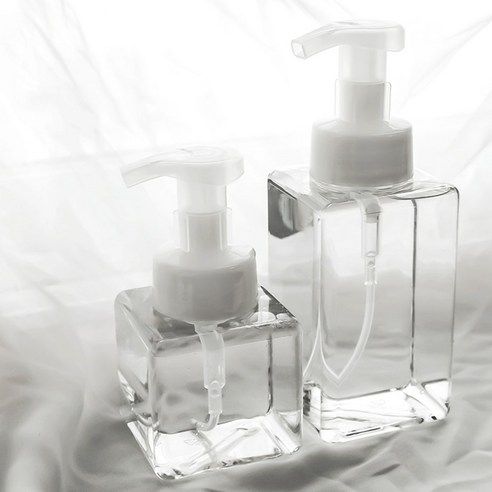 닥터보틀 버블메이커 사각 투명 거품용기, 2개, 거품용기(투명) 450ml