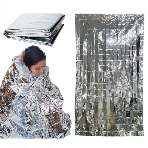 은박담요 야외 캠핑 산악 비상시 보온 방수 방풍 담요, 1개