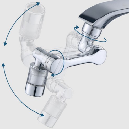 주방과 욕실에 편리함과 스타일을 더하는 썬샤워필터 회전식 수도꼭지