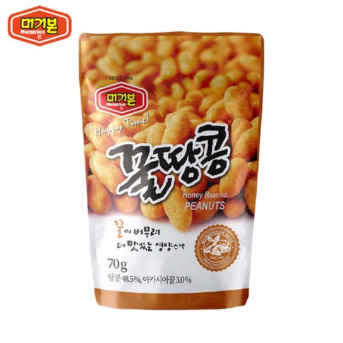 머거본 꿀땅콩 70g, 1개