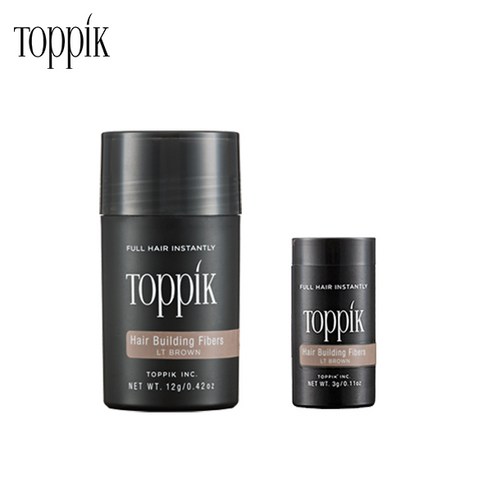 TOPPIK 토픽 흑채 밝은갈색 12g+3g 천연양모케라틴 증모제 새치커버 에어쿠션, 1개, 토픽 12g+3g 밝은갈색