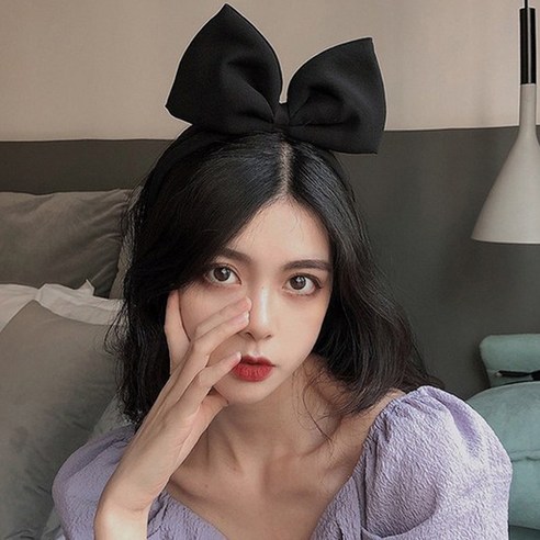 파티아일랜드 리본머리띠 3P, 블랙, 3개