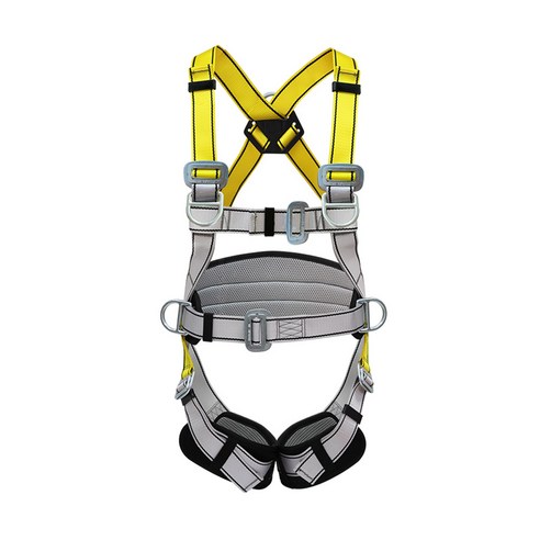 야외 Rappelling 등반 안전 암벽 등반 마구 가을 보호, 폴리에스터, 옐로우 그레이