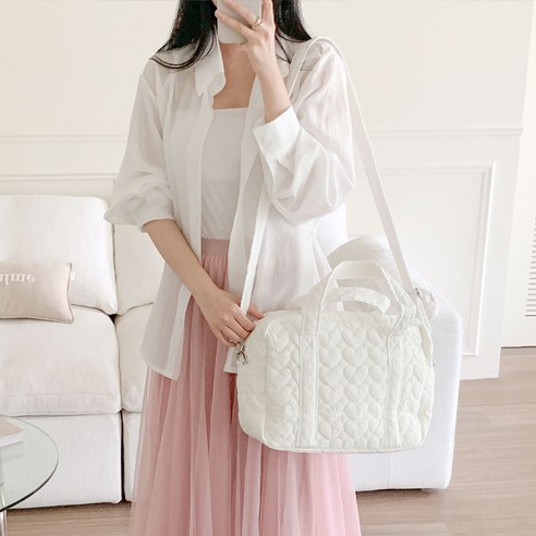 스타일리시한 육아를 위한 필수템, 올랜더 누빔 기저귀가방