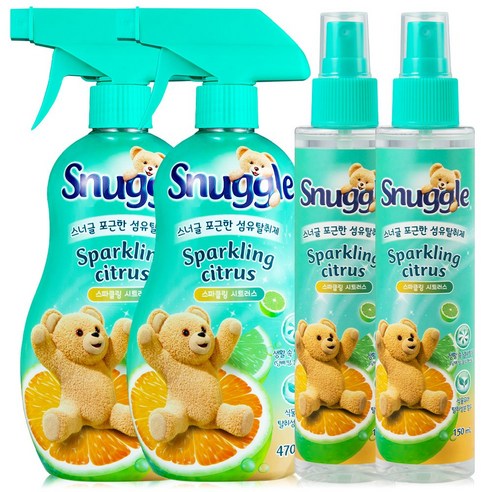 스너글 섬유탈취제 470ml 2개+150ml 2개, 블루밍 부케, 1세트, 블루밍 부케