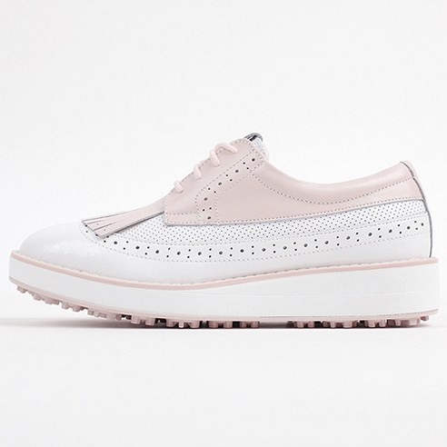 더스틴앤프리미어 여성 가죽 골프화 수제 골프 스니커즈 연습용 스크린 실내 운동화 명품 국산 발편한 쿠션 신발 가벼운 경량 푹신한 패션 캐주얼 스파이크리스 미끄럼방지 키높이 여름