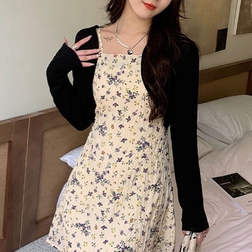 [쿠팡] 여성스러운 볼레로 크롭 여름 가디건 캐주얼 여리여리 숏가디건