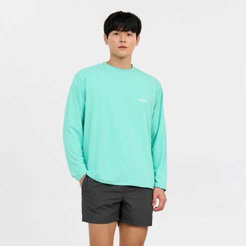 위크나인 남녀공용 돌핀 래쉬가드, XL(공용), 민트