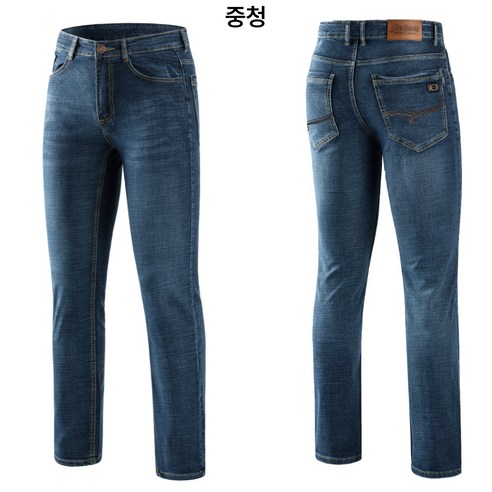 편안함과 내구성을 겸비한 필드웍스 남성 스판 청바지