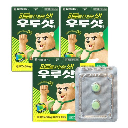 우루샷정 간편2정X3개 피로회복제, 2정, 3개