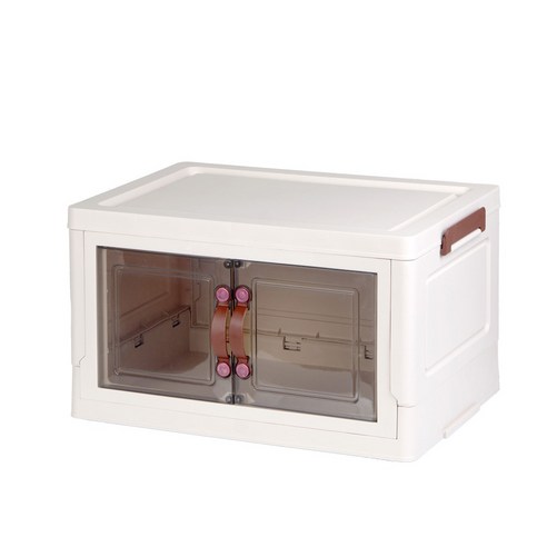 미란다 접이식 바퀴이동 양개문형 리빙박스 폭45cm 1단 co-00890