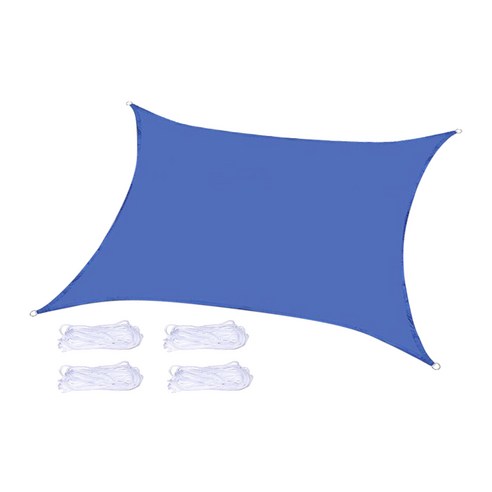 WJSHOP 안뜰 일요일 그늘 닫집 UV 구획 옥외 덮개 뒤뜰 정원 방수포, 푸른, {"수건소재":"폴리 에스터"}