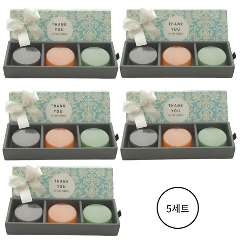 YB맘 수제비누 3종 선물세트+리본포장+쇼핑백, 300g