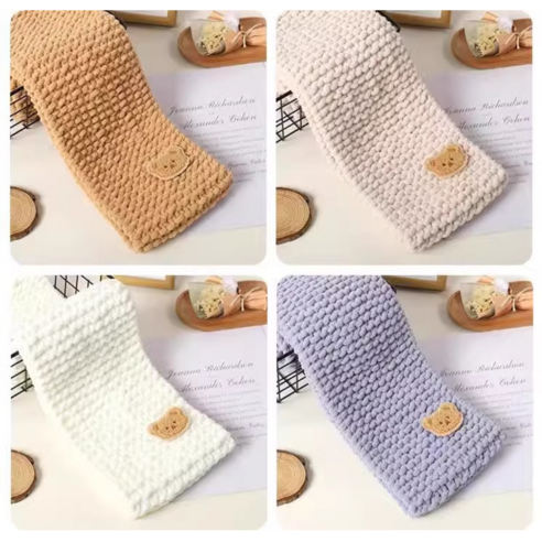 손수 만든 목도리로 겨울의 추위를 이겨내세요.