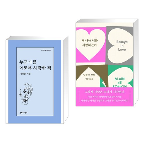 누군가를 이토록 사랑한 적 + 왜 나는 너를 사랑하는가 (전2권), 문학과지성사