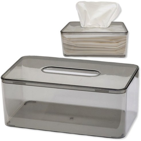 깔끔한 공간을 위한 리빙스캔들 투명 휴지 보관함