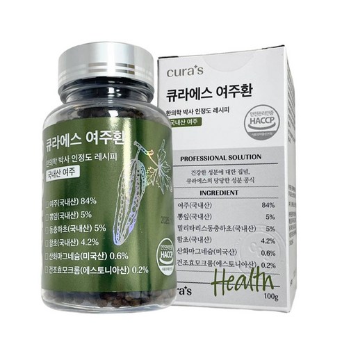 큐라에스 여주환 100g
