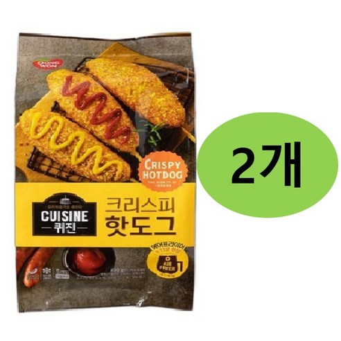 동원 퀴진 크리스피핫도그 400g x 2개