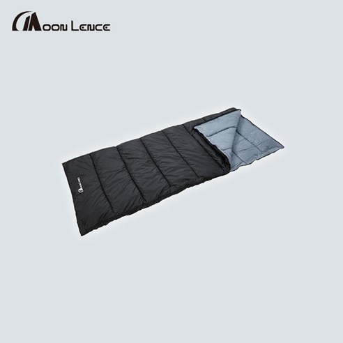 Moon Lence 스퀘어 캠핑 침낭 1800, 1개, 블랙