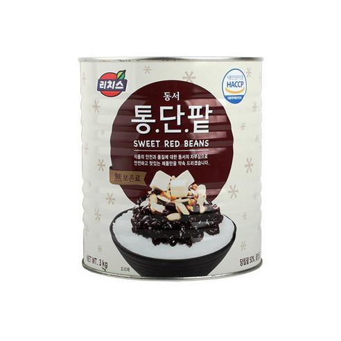 동서 리치스 통단팥 3kg 리치스 팥, 1개