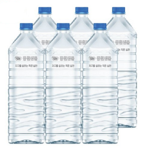 동원샘물 무라벨 생수 2L 미네랄워터, 12개
