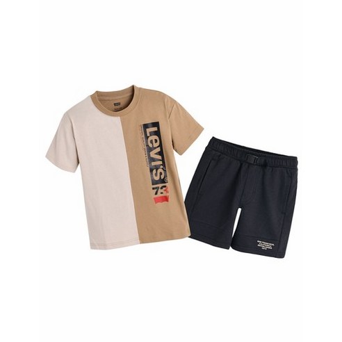 리바이스키즈 프렌치테리 쇼츠 세트 50% 할인가* 140~170 사이즈 여름기본 데일리 아이템 추천* NC순천@