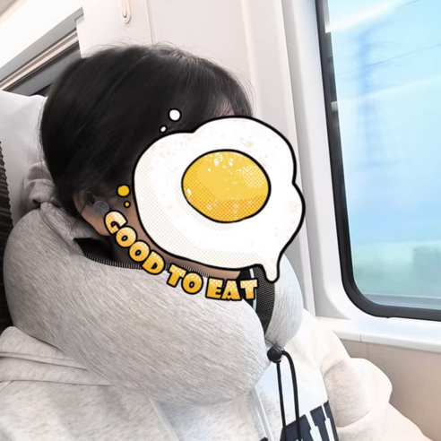 안락한 여정의 동반자, 비바베이직 장거리 여행 후드 기내용 목베개 베이직기내용목베개