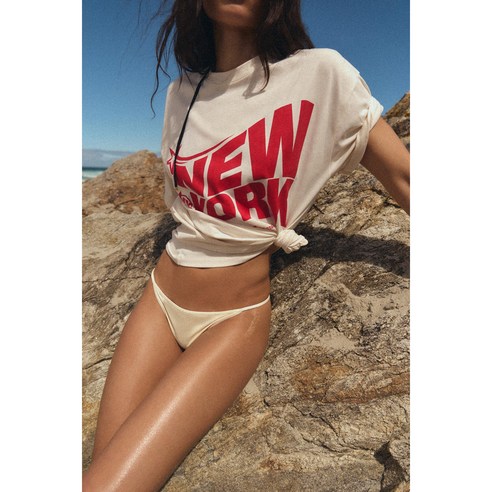 ZARA 자라 워싱 이펙트 오버핏 반팔티