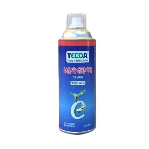 700도 내열페인트 머플러 난로내열페인트 캠핑난로 화로 구이바다, 영일 착색제 ( 흑색 700도 ), 1개