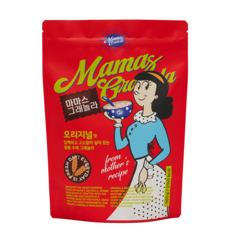 마마스그래놀라 오리지널맛 수제그래놀라 시리얼 파티팩 선물, 1개, 250g