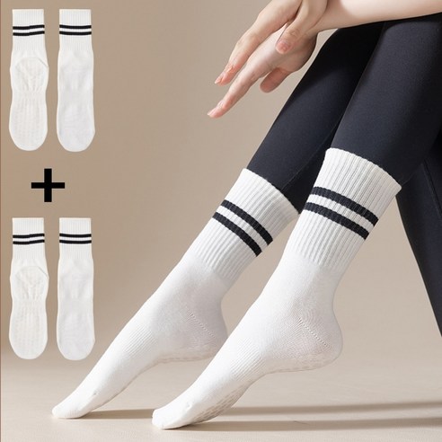 코놉스 필라테스양말 미끄럼방지 요가 헬스 운동 스포츠 양말 2종세트
