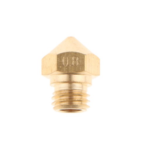 황동 압출기 노즐 구리 프린트 헤드 MK10 1.75mm 3D 프린터 용, 0.8mm, 골드