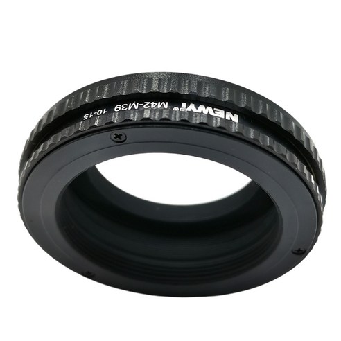 M42-M39 12mm-19mm 매크로 초점 렌즈 헬리코이드 마운트 어댑터 전문 부품, 58x20mm, 검은 색, 플라스틱