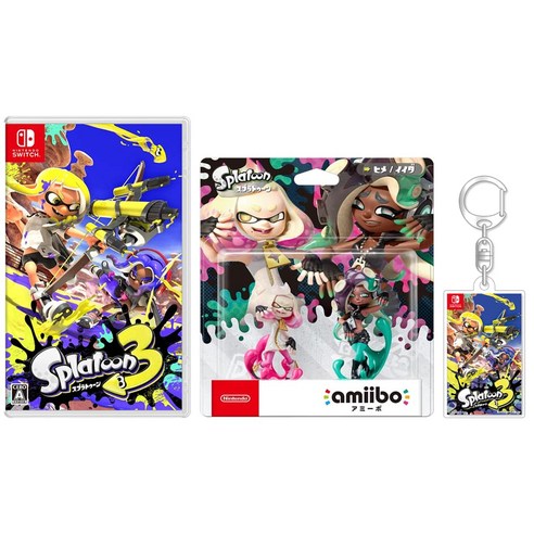 3 -Switch +amiibo ([Amazon.co.jp 스플래툰 텐타클루즈 세트[히메이다] (스플라툰 시리즈) 한정]오리지널 아크릴 키홀더