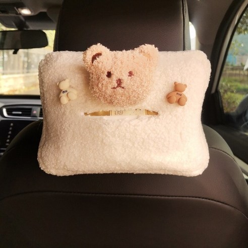 자동차 티슈 박스 교수형, 봉제 우유 카레 곰 머리