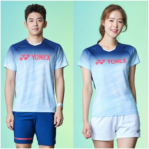 요넥스 남성용 배드민턴 라운드 티셔츠 201TS027M