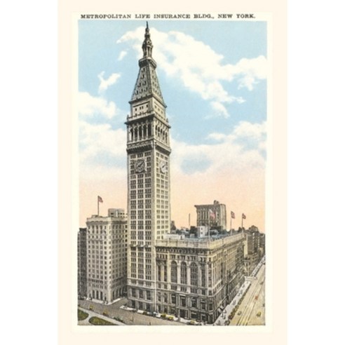 (영문도서) Vintage Journal Metropolitan Life Insurance Building New York City Paperback, Found Image Press, English, 9781669511601