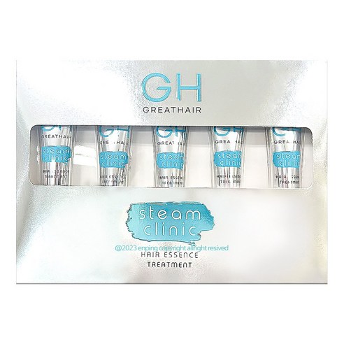 그레이트헤어 스팀클리닉 헤어에센스 트리트먼트 1Box(15ml*5ea)