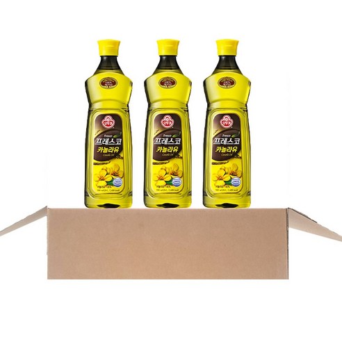 오뚜기 카놀라유, 900ml, 3개