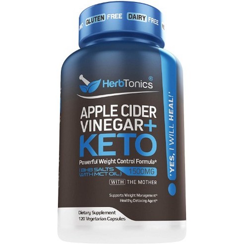 허브토닉스 애플 사이다 비니거 애사비 사과식초 KETO 120캡슐, 120정, 1개